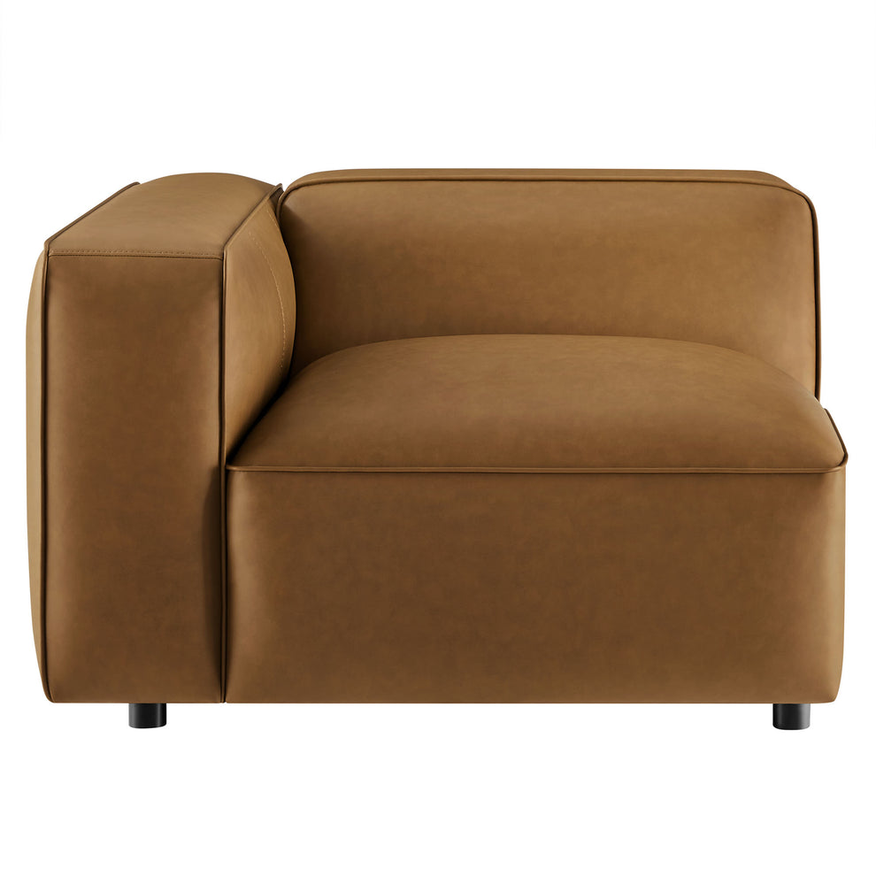 Auren Upholstered Vegan Leather Modular Left Armchair by Modway | Armchairs | Modishstore - 5