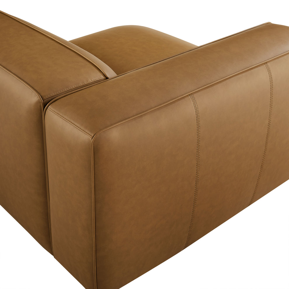Auren Upholstered Vegan Leather Modular Left Armchair by Modway | Armchairs | Modishstore - 6