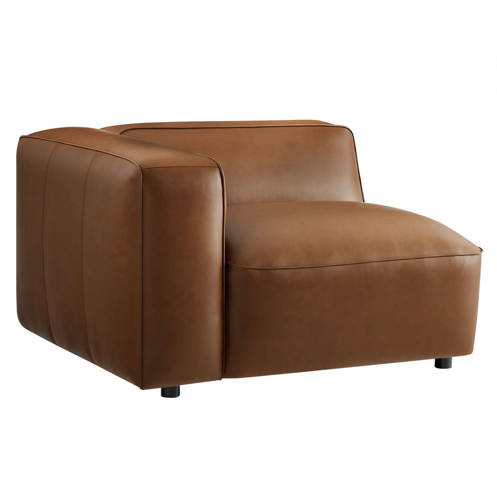 Auren Upholstered Vegan Leather Modular Left Armchair by Modway | Armchairs | Modishstore - 11