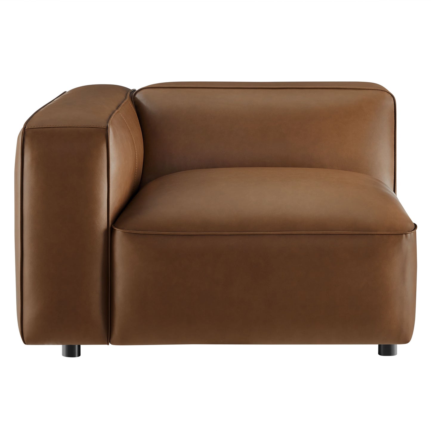 Auren Upholstered Vegan Leather Modular Left Armchair by Modway | Armchairs | Modishstore - 14
