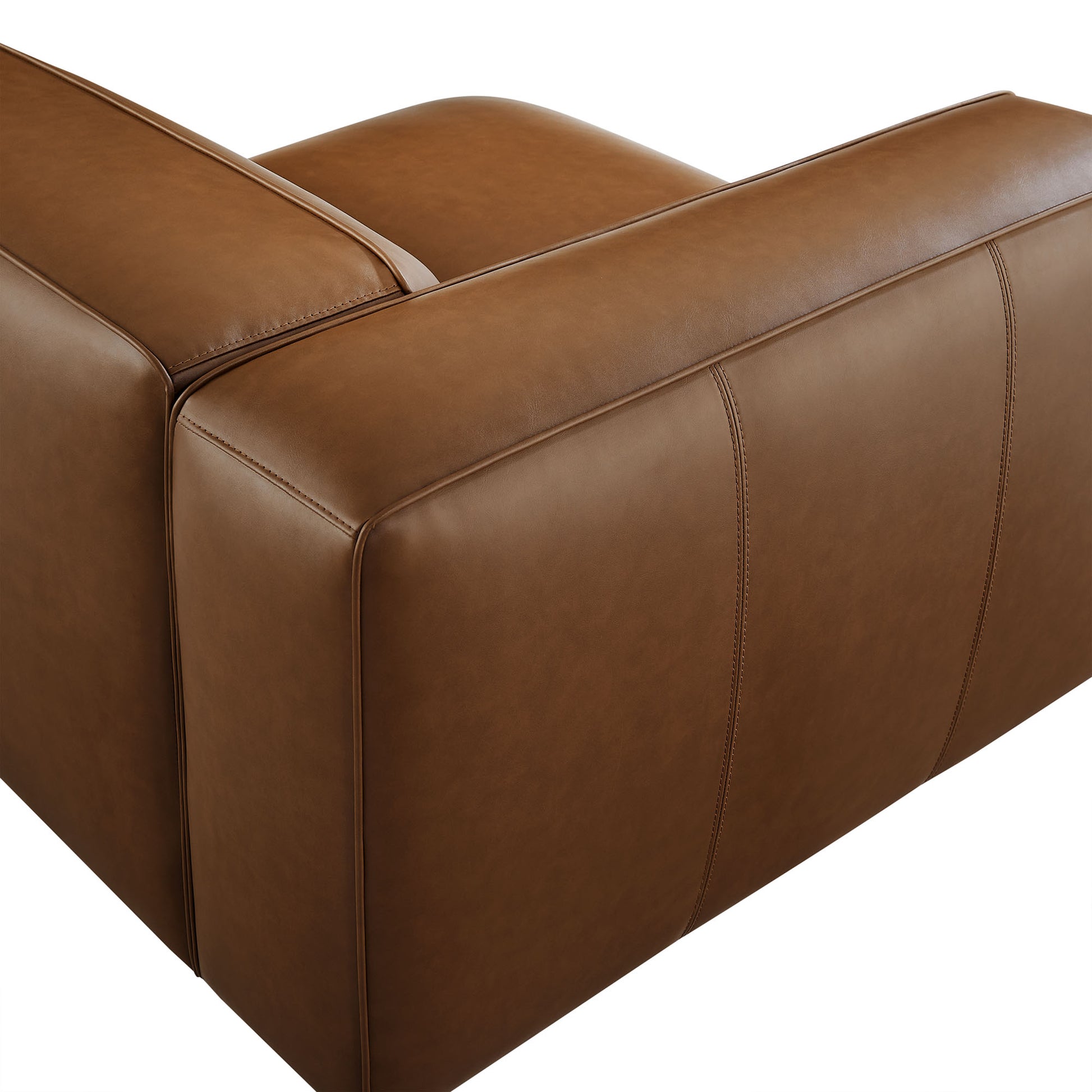 Auren Upholstered Vegan Leather Modular Left Armchair by Modway | Armchairs | Modishstore - 15