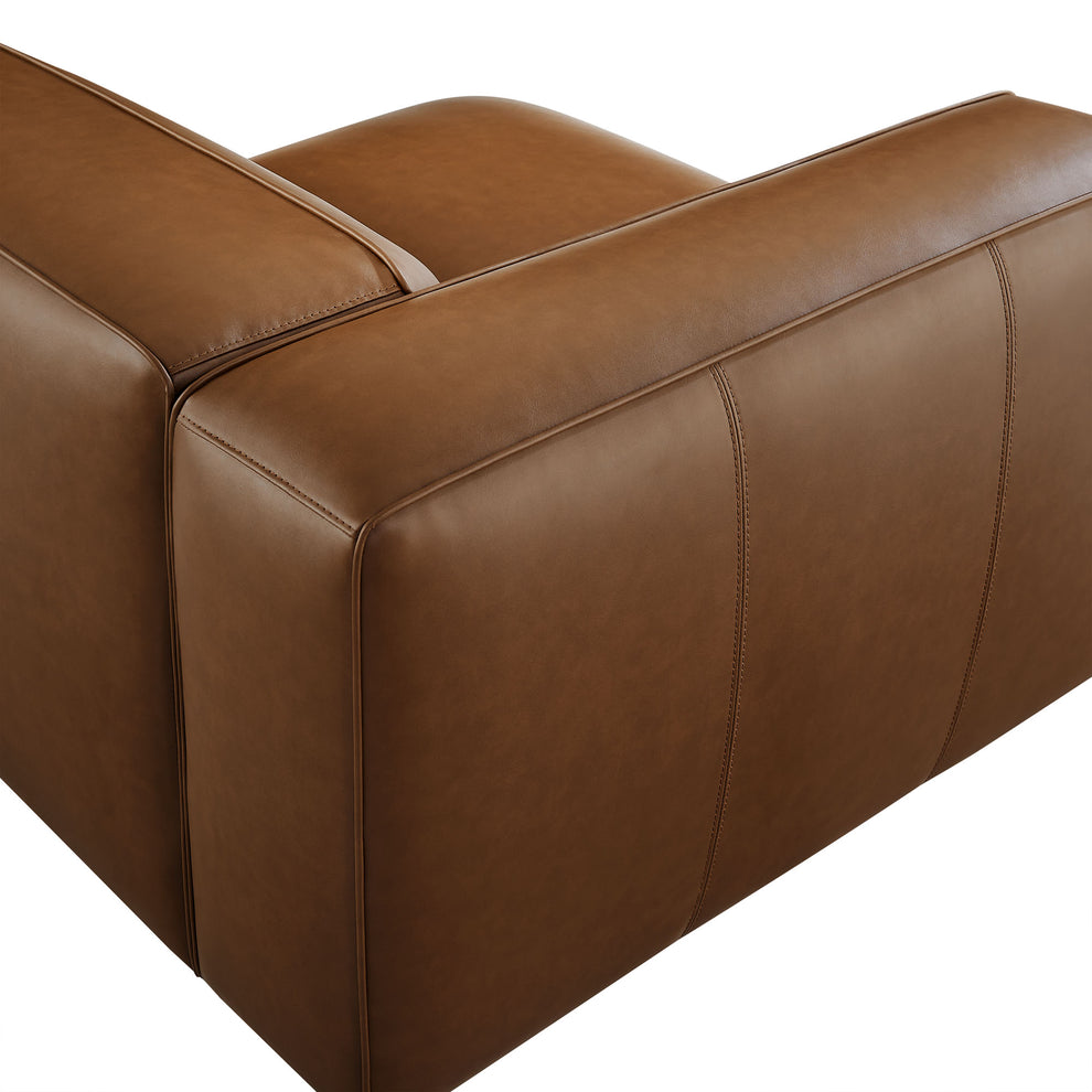 Auren Upholstered Vegan Leather Modular Left Armchair by Modway | Armchairs | Modishstore - 15