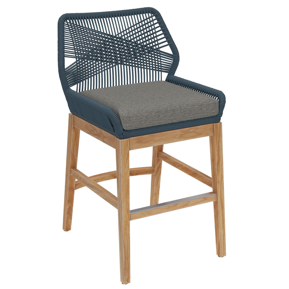 Wellspring Outdoor Patio Teak and Rope Counter Stool by Modway | Counter Stools | Modishstore - 2