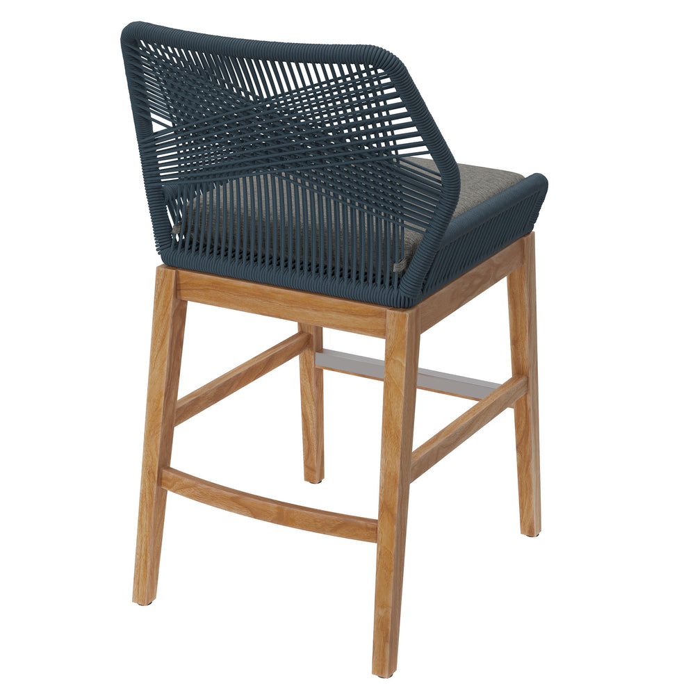 Wellspring Outdoor Patio Teak and Rope Counter Stool by Modway | Counter Stools | Modishstore - 4