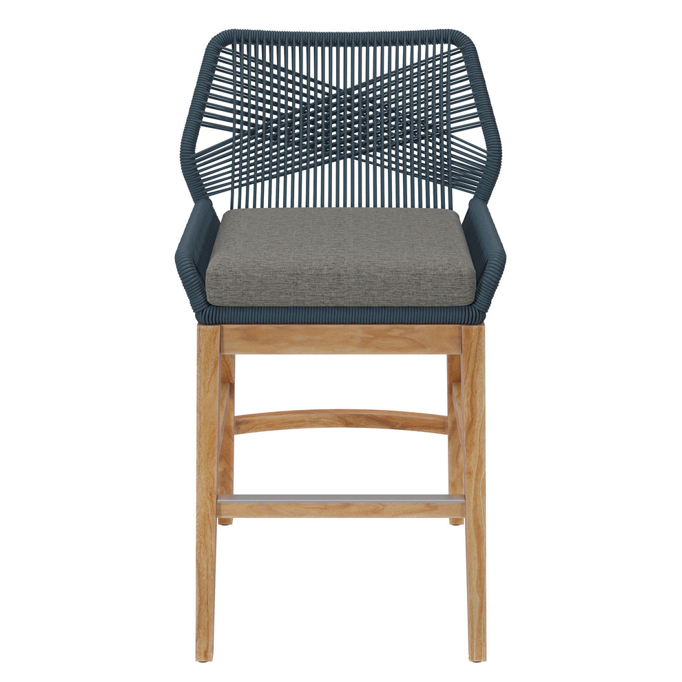 Wellspring Outdoor Patio Teak and Rope Counter Stool by Modway | Counter Stools | Modishstore - 5