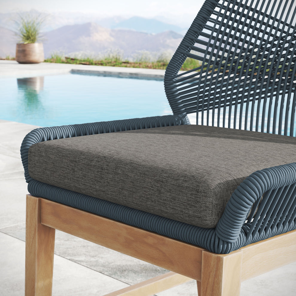 Wellspring Outdoor Patio Teak and Rope Counter Stool by Modway | Counter Stools | Modishstore - 7