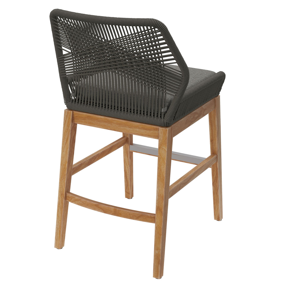 Wellspring Outdoor Patio Teak and Rope Counter Stool by Modway | Counter Stools | Modishstore - 12