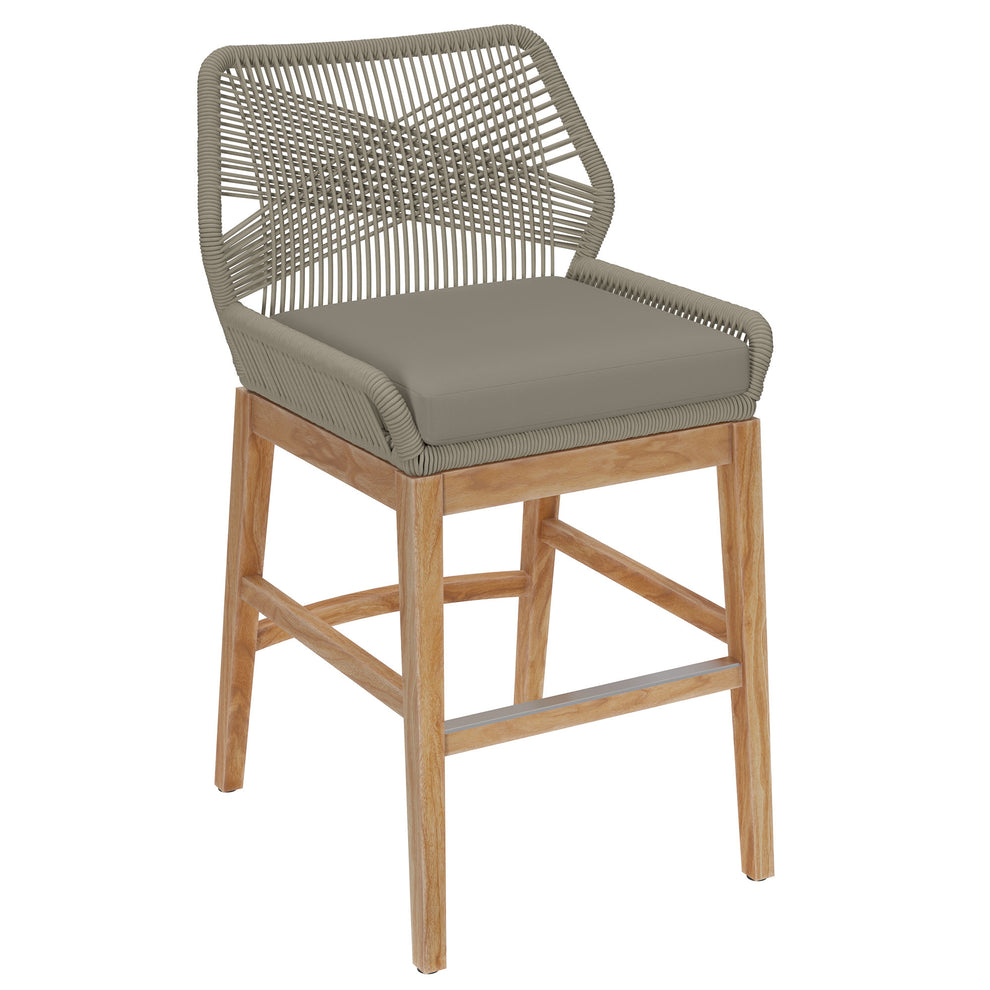 Wellspring Outdoor Patio Teak and Rope Counter Stool by Modway | Counter Stools | Modishstore - 19