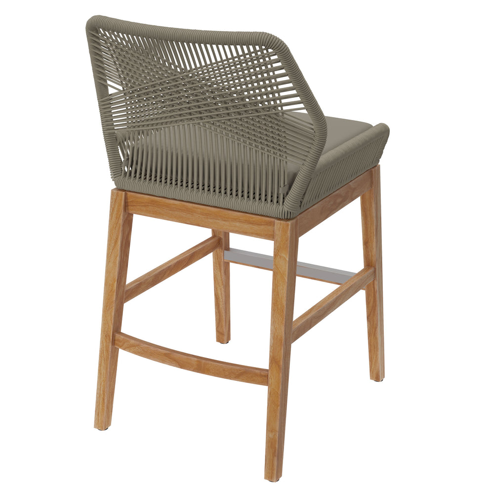 Wellspring Outdoor Patio Teak and Rope Counter Stool by Modway | Counter Stools | Modishstore - 21