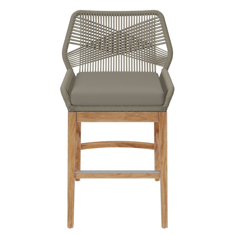 Wellspring Outdoor Patio Teak and Rope Counter Stool by Modway | Counter Stools | Modishstore - 22