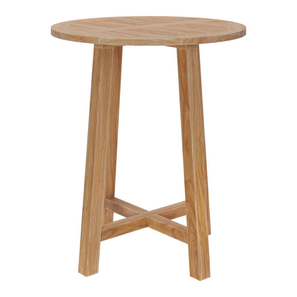 Wellspring 36" Outdoor Patio Teak Wood Bar Table by Modway | Bar Tables | Modishstore - 2
