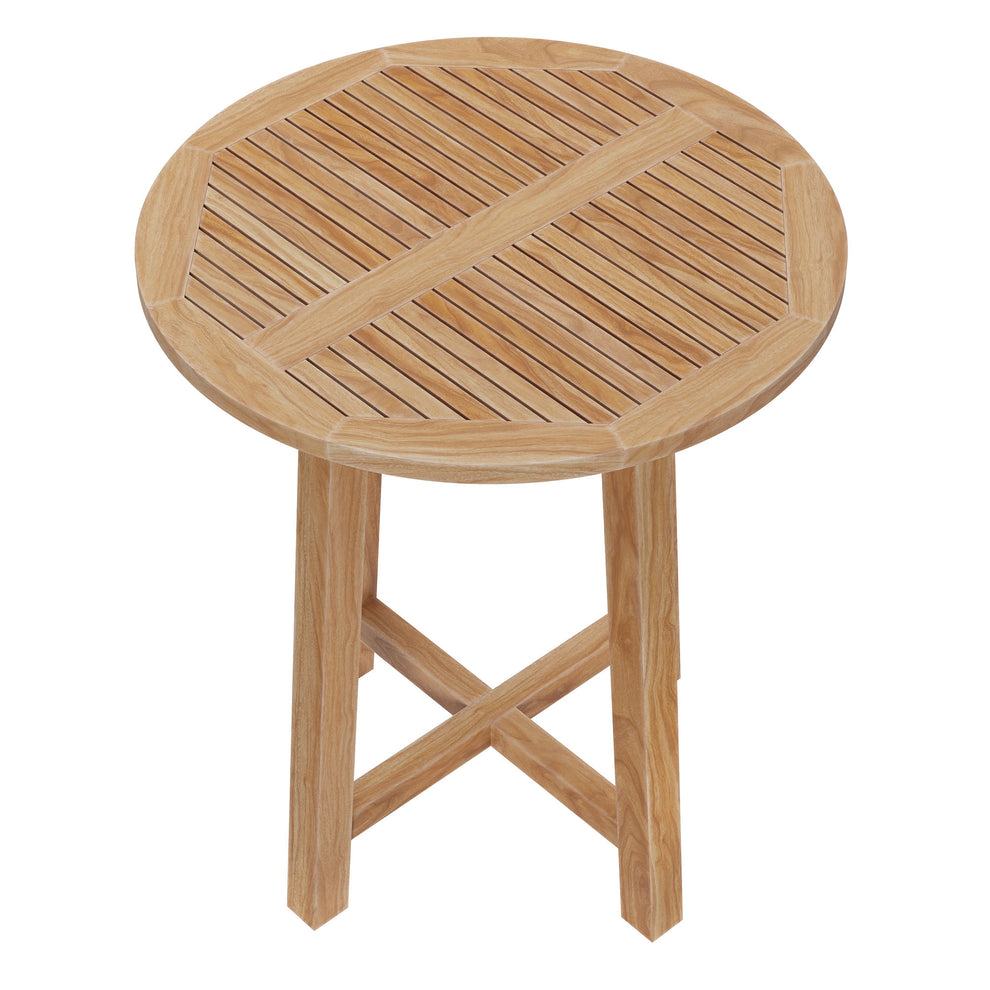 Wellspring 36" Outdoor Patio Teak Wood Bar Table by Modway | Bar Tables | Modishstore - 3
