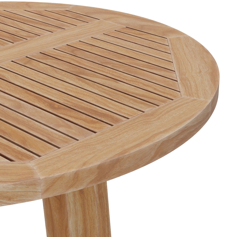 Wellspring 36" Outdoor Patio Teak Wood Bar Table by Modway | Bar Tables | Modishstore - 4
