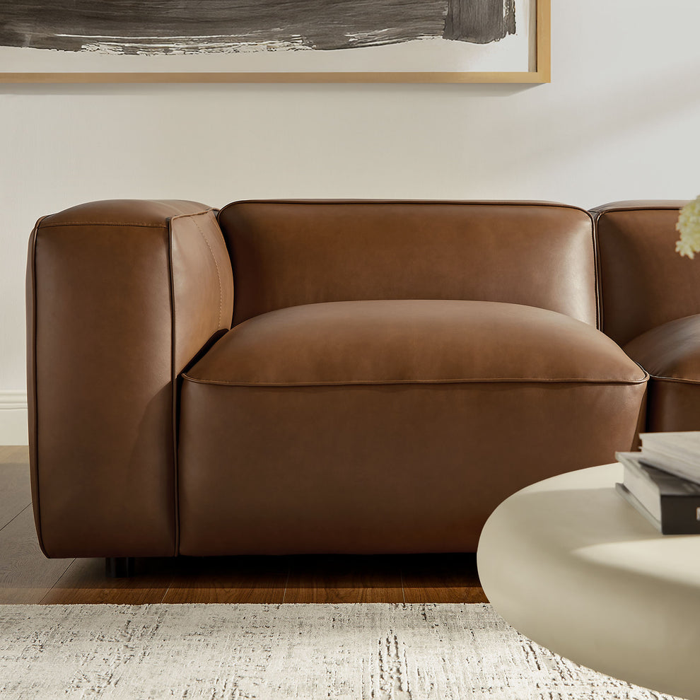 Auren 5-Piece Upholstered Vegan Leather Modular L-Shaped Sofa by Modway | Sofa Set | Modishstore - 12