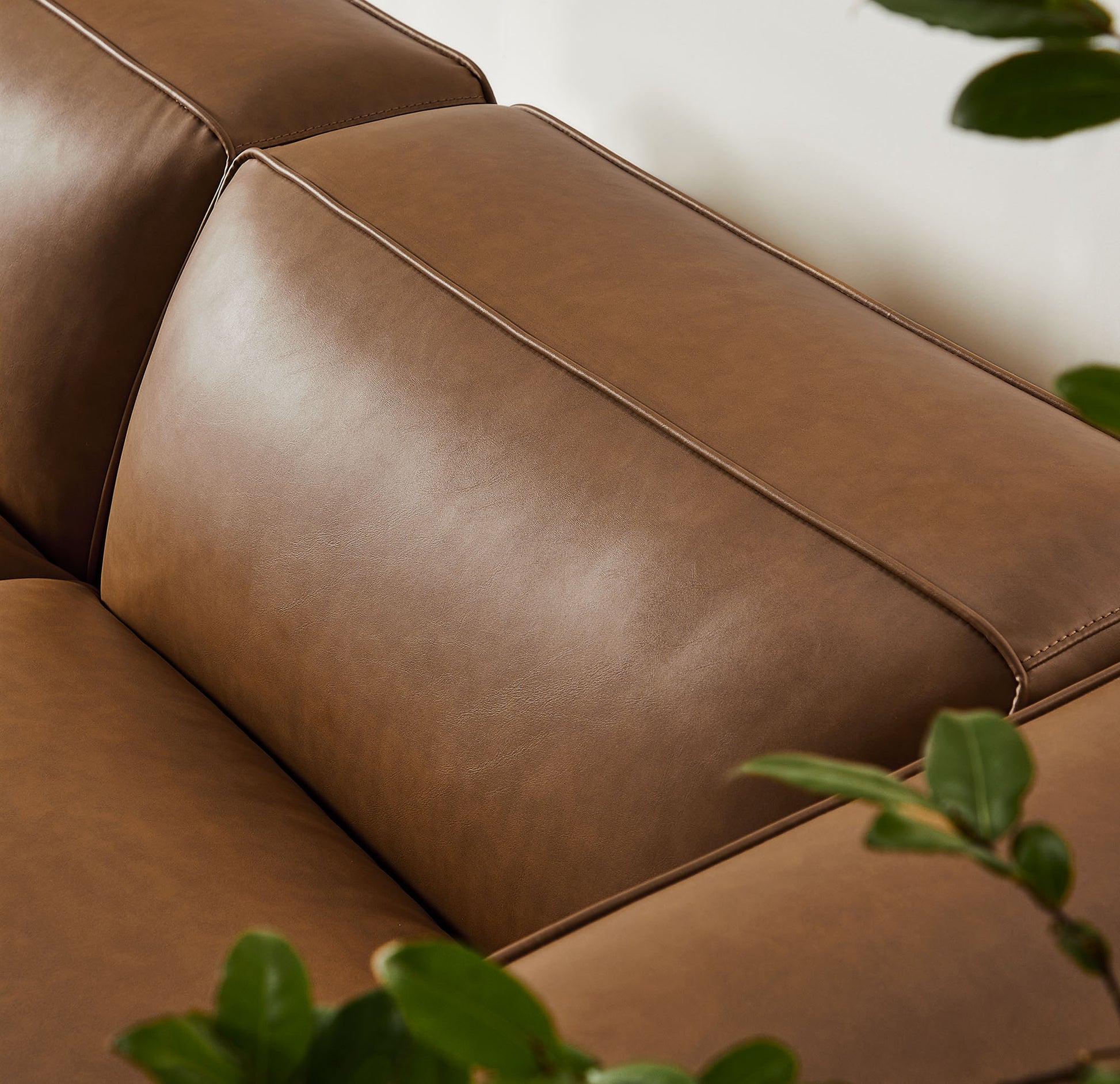 Auren 3-Piece Upholstered Vegan Leather Modular Loveseat with Ottoman by Modway | Sofa Set | Modishstore - 11