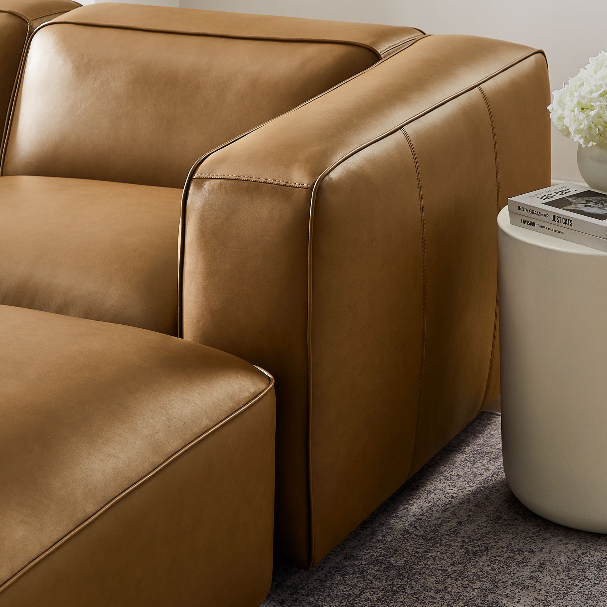 Auren 5-Piece Upholstered Vegan Leather Modular U-Shaped Sofa by Modway | Sofa Set | Modishstore - 4