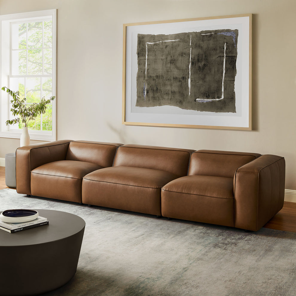 Auren 3-Piece Upholstered Vegan Leather Modular Sofa by Modway | Sofa Set | Modishstore - 12