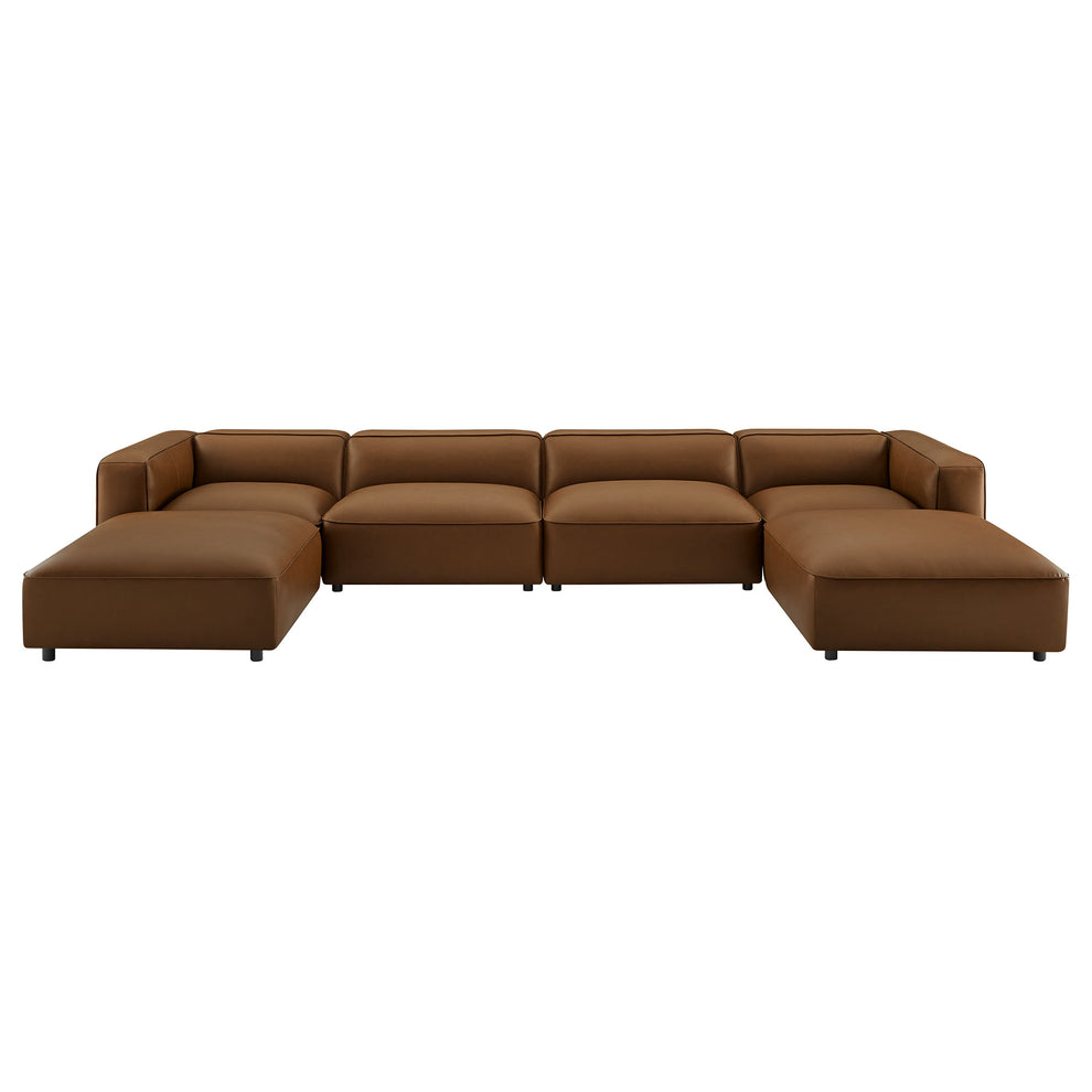 Auren 6-Piece Upholstered Vegan Leather Modular Sofa by Modway | Sofa Set | Modishstore - 10