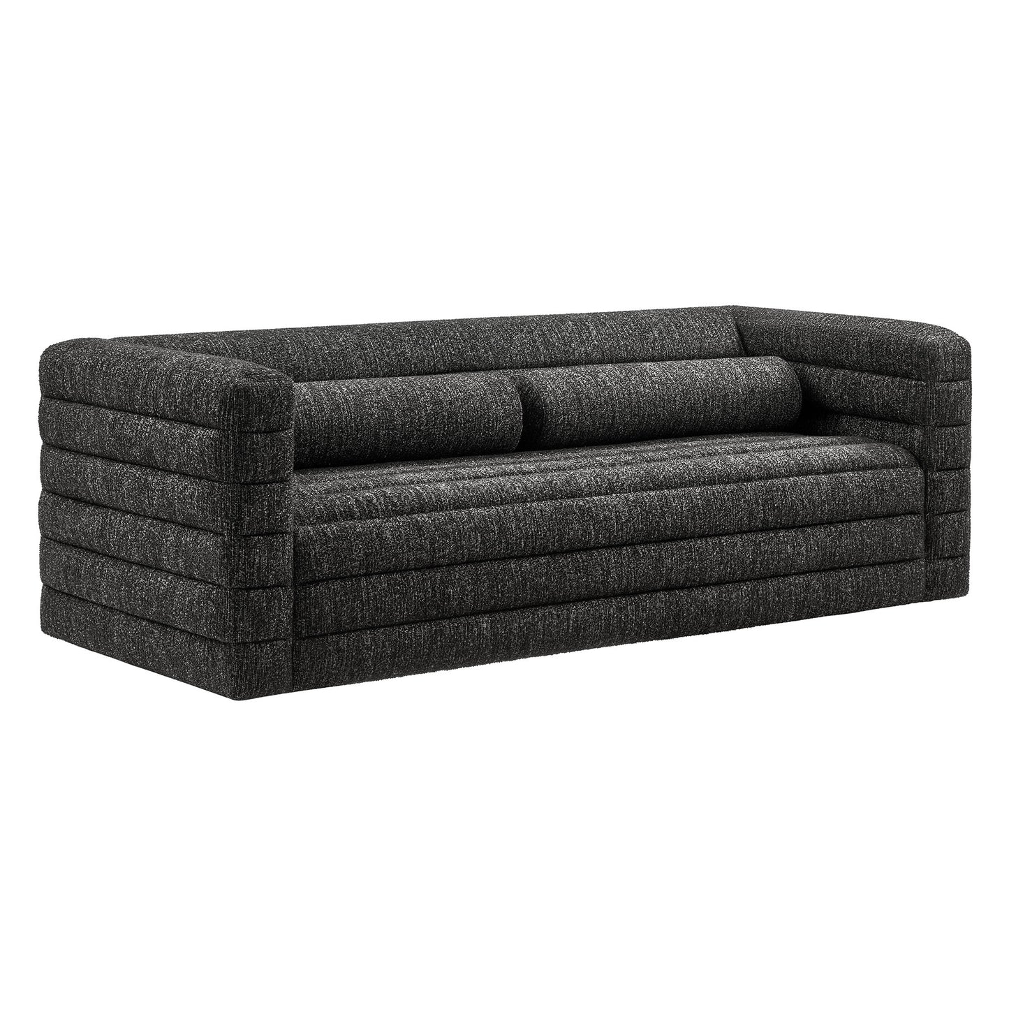 Relle Channel Tufted Boucle Upholstered Sofa by Modway | Sofas | Modishstore - 2