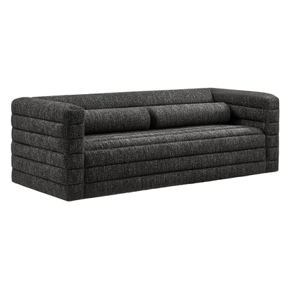 Relle Channel Tufted Boucle Upholstered Sofa by Modway | Sofas | Modishstore - 2