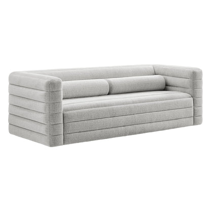 Relle Channel Tufted Boucle Upholstered Sofa by Modway | Sofas | Modishstore - 10