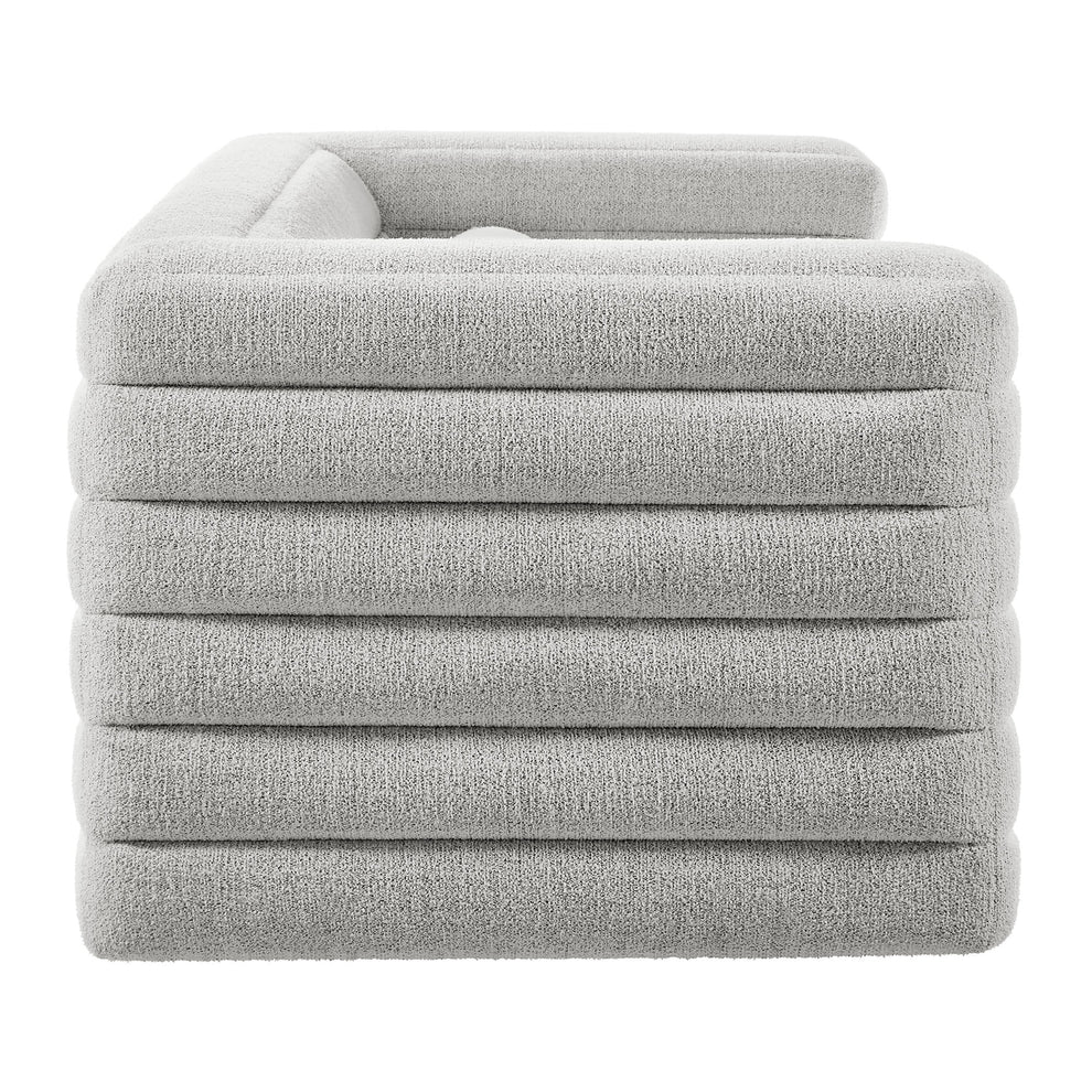 Relle Channel Tufted Boucle Upholstered Sofa by Modway | Sofas | Modishstore - 11