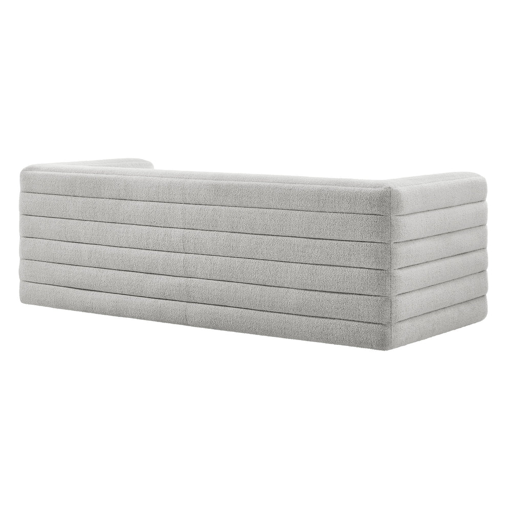 Relle Channel Tufted Boucle Upholstered Sofa by Modway | Sofas | Modishstore - 12