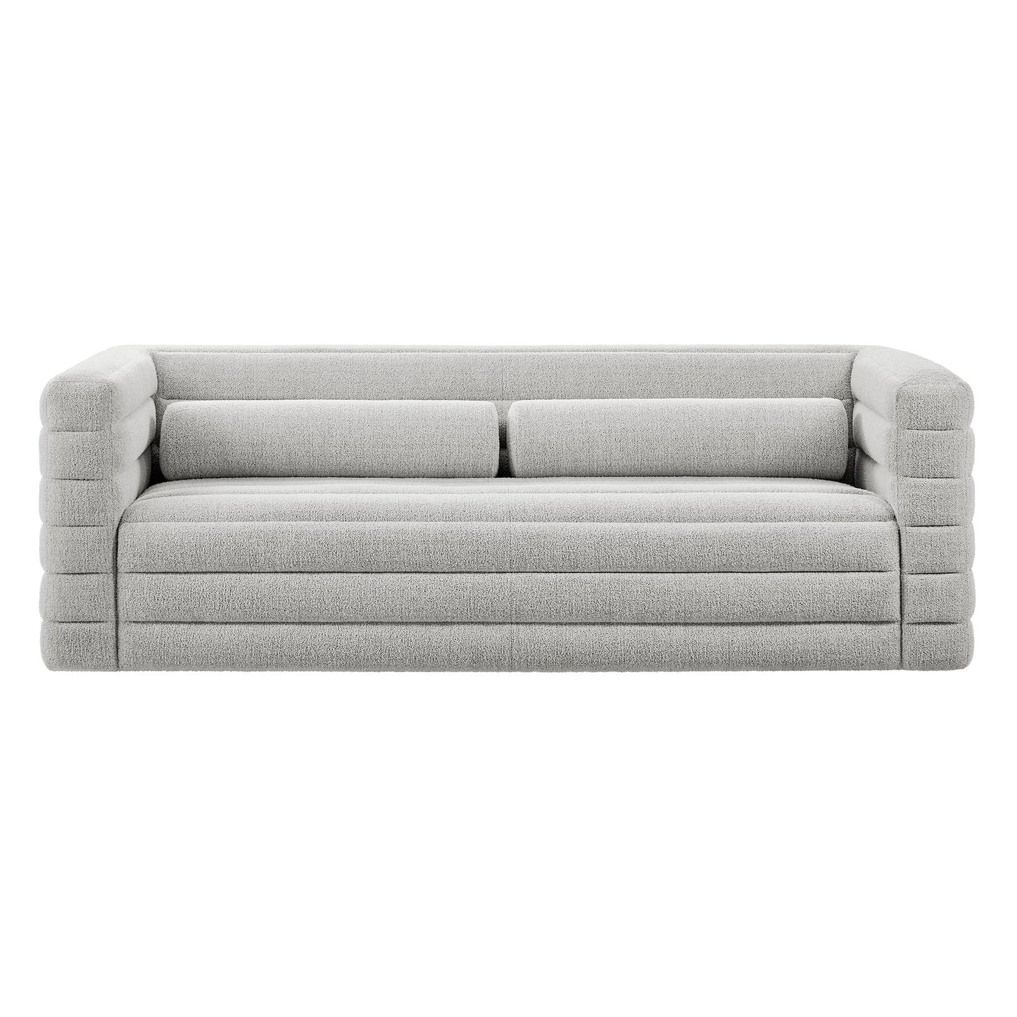 Relle Channel Tufted Boucle Upholstered Sofa by Modway | Sofas | Modishstore - 13