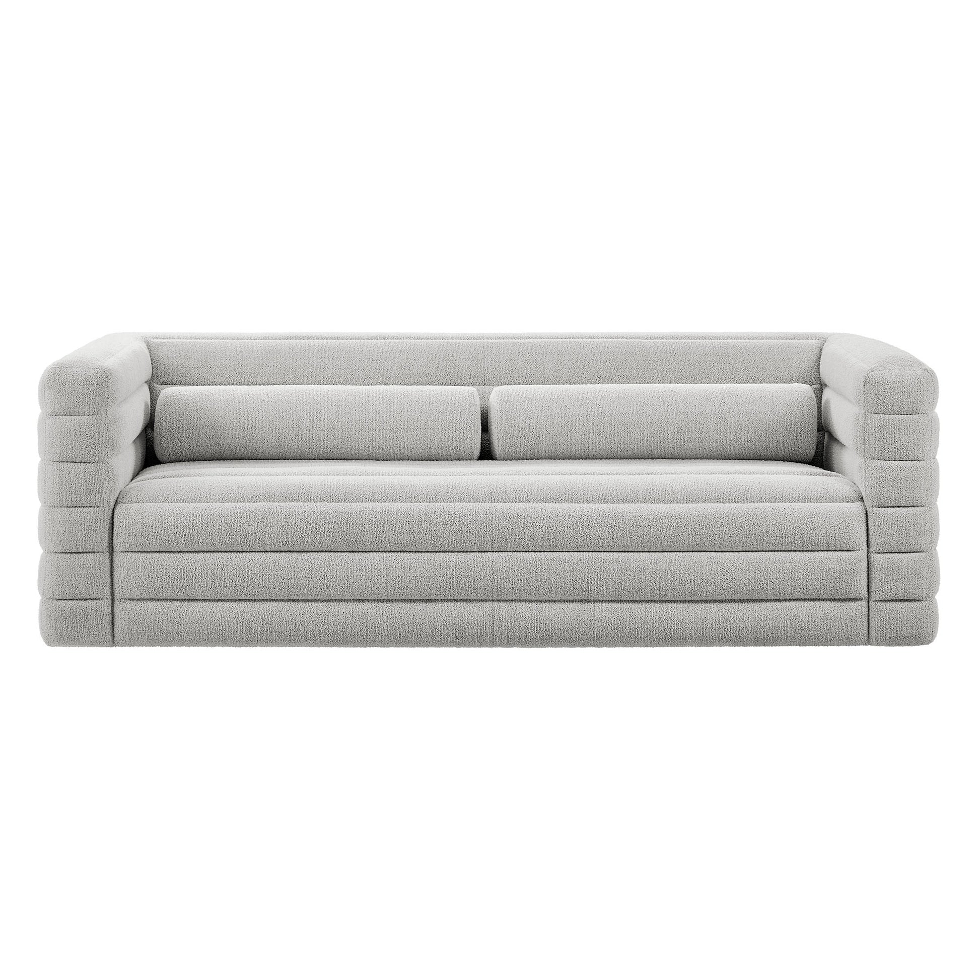 Relle Channel Tufted Boucle Upholstered Sofa by Modway | Sofas | Modishstore - 13