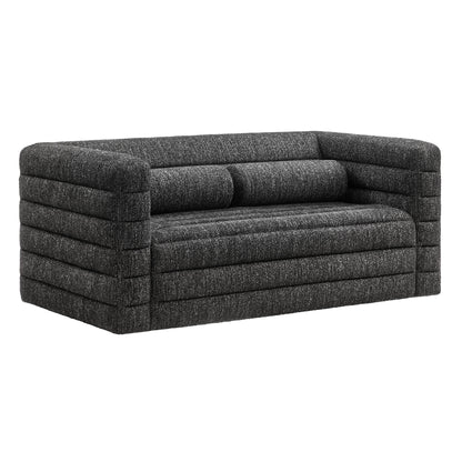 Relle Channel Tufted Boucle Upholstered Loveseat by Modway | Loveseats | Modishstore - 2