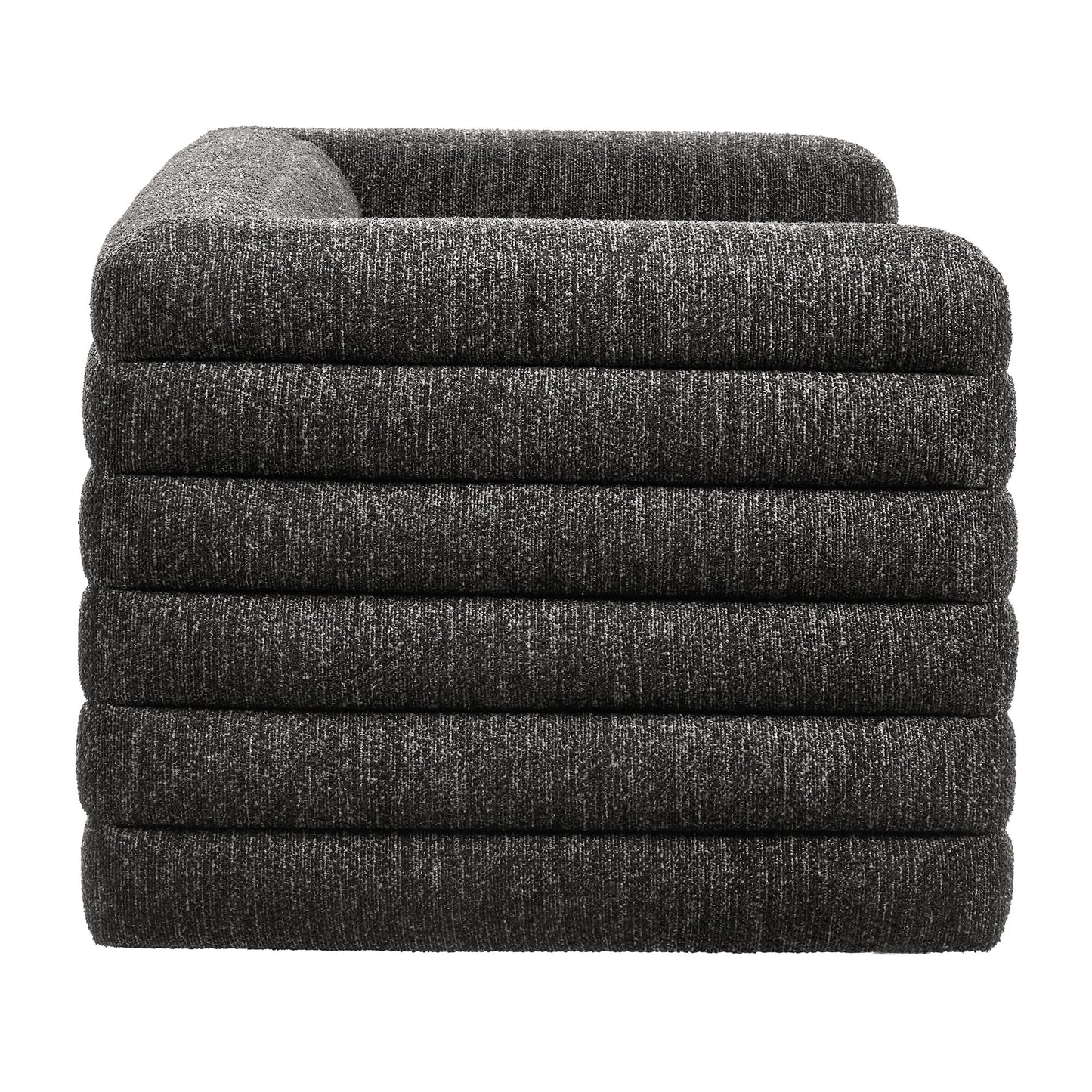 Relle Channel Tufted Boucle Upholstered Loveseat by Modway | Loveseats | Modishstore - 3