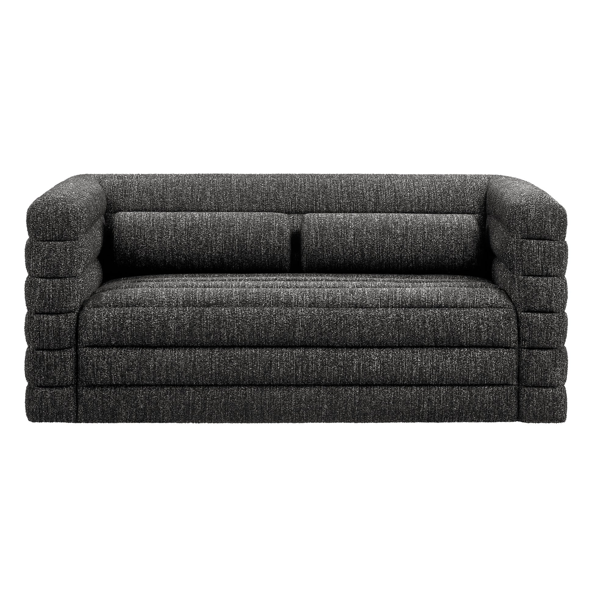 Relle Channel Tufted Boucle Upholstered Loveseat by Modway | Loveseats | Modishstore - 5