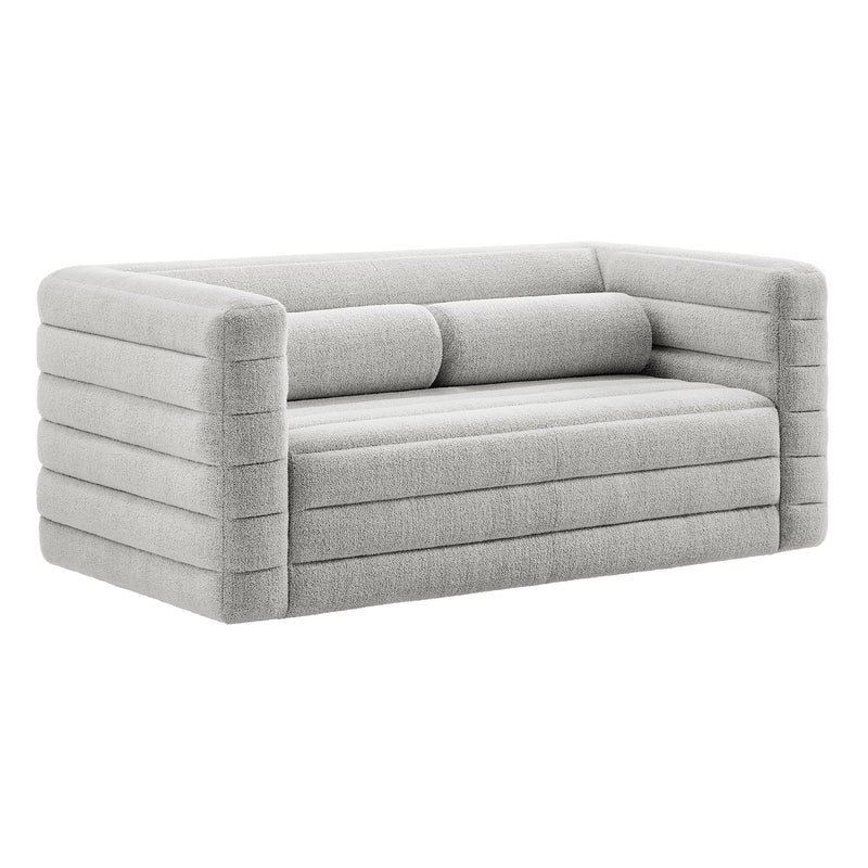 Relle Channel Tufted Boucle Upholstered Loveseat by Modway | Loveseats | Modishstore - 10