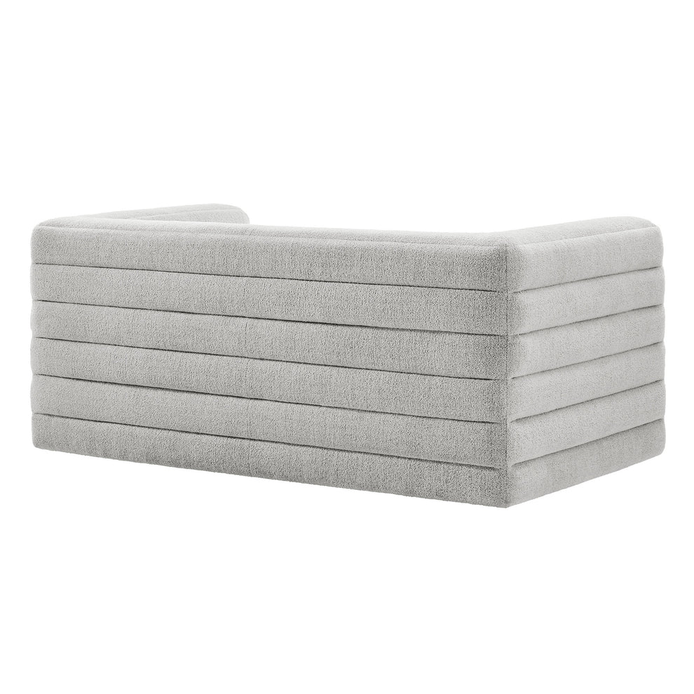 Relle Channel Tufted Boucle Upholstered Loveseat by Modway | Loveseats | Modishstore - 12