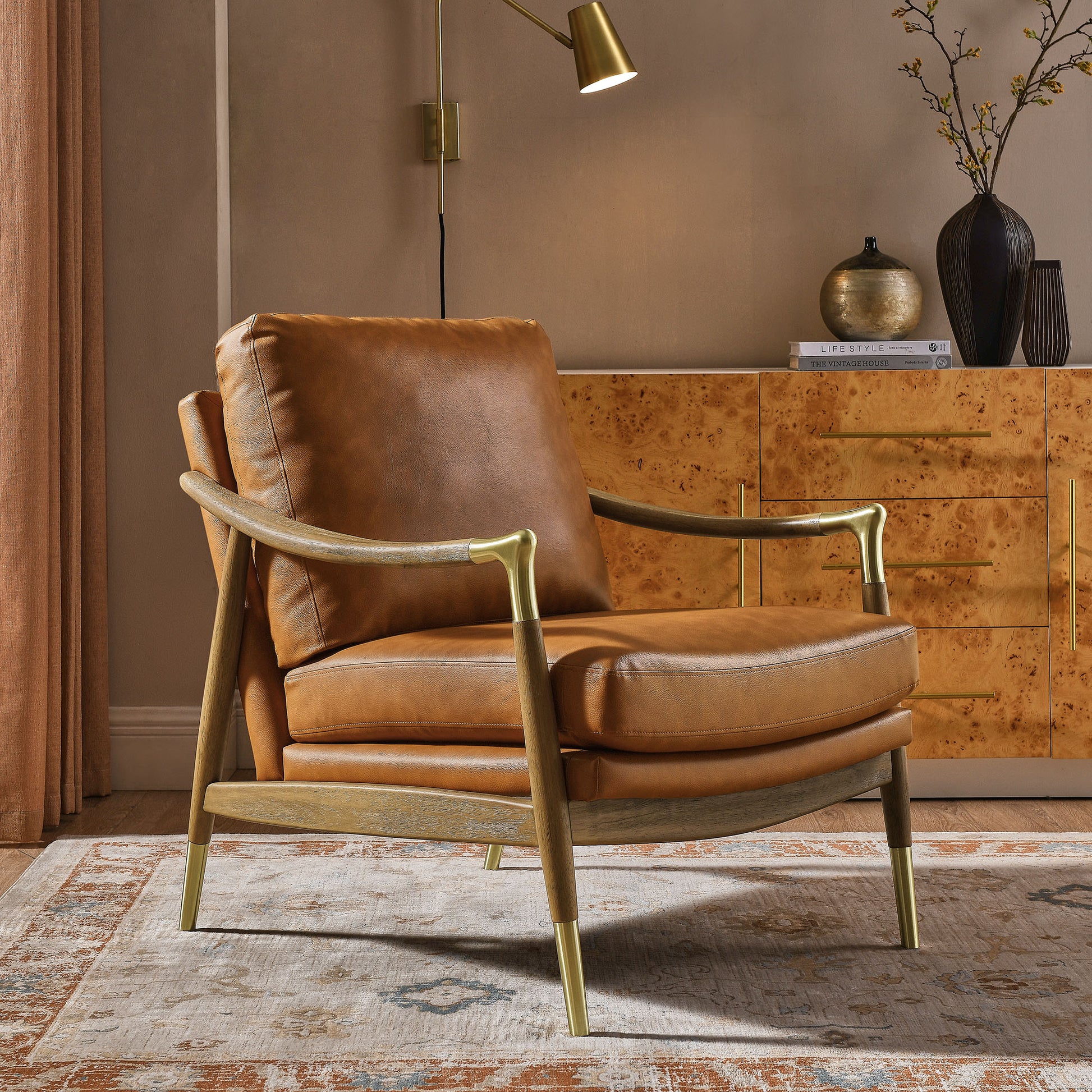 Langford Vegan Leather Accent Armchair by Modway | Accent Chairs | Modishstore - 1