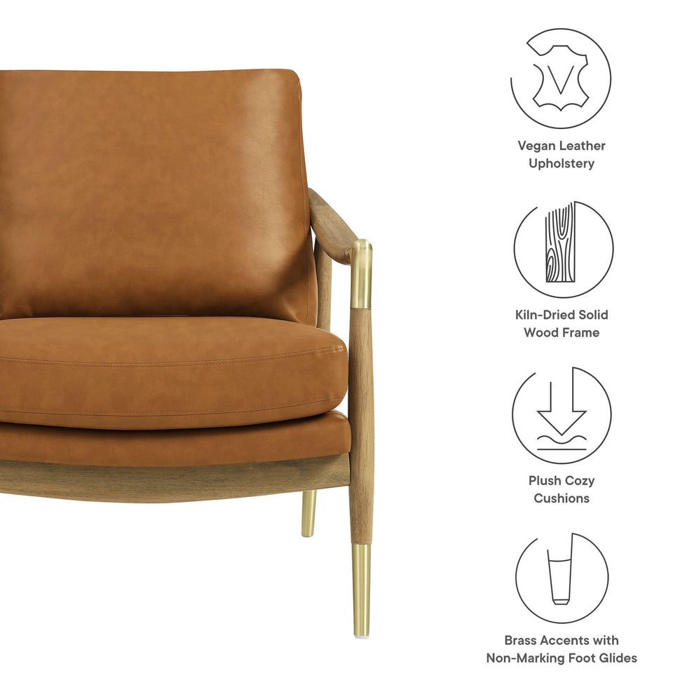 Langford Vegan Leather Accent Armchair by Modway | Accent Chairs | Modishstore - 9