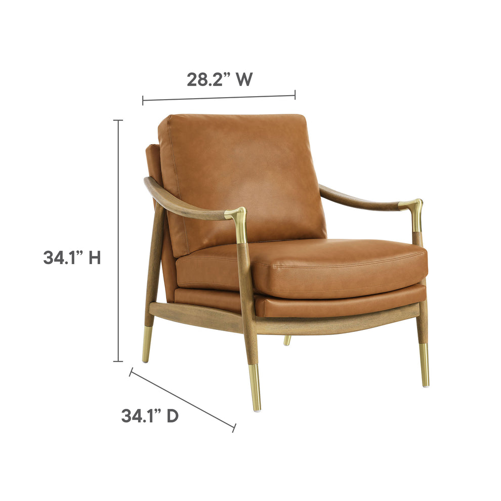 Langford Vegan Leather Accent Armchair by Modway | Accent Chairs | Modishstore - 10