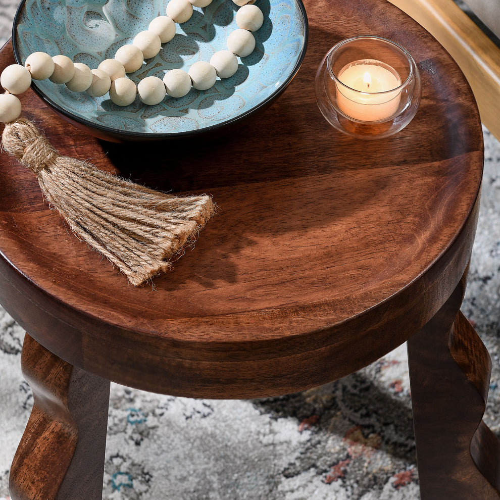 Sorrel Carved Wood Stool by Modway | Stools | Modishstore - 5