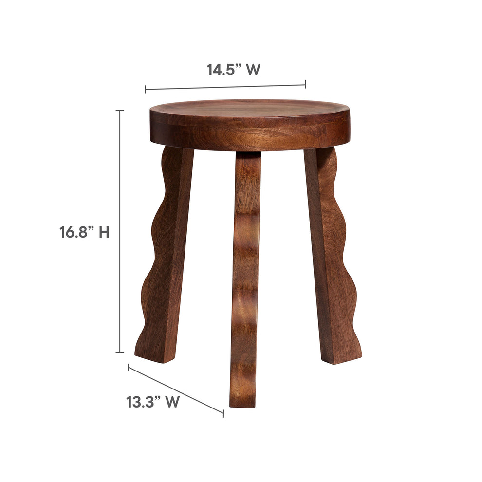Sorrel Carved Wood Stool by Modway | Stools | Modishstore - 8