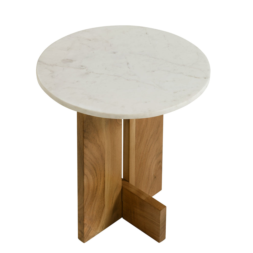 Tarin Acacia Wood and Marble Side Table by Modway | Side Tables | Modishstore - 3
