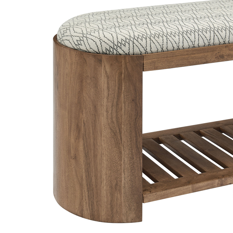 Ashby 45" Geometric Upholstered Bench by Modway | Benches | Modishstore - 5