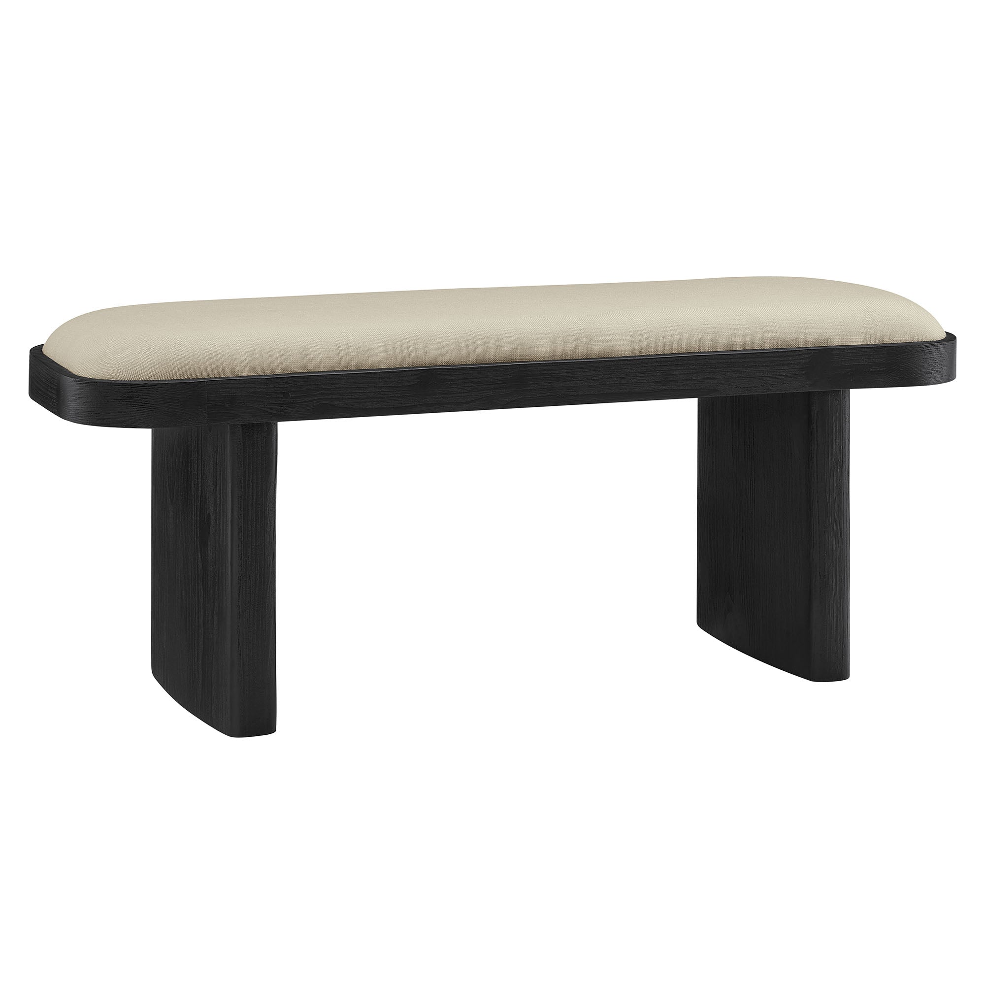 Iver 43" Upholstered Wood Accent Bench by Modway - Thumbnail 2