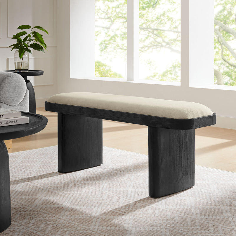 Iver 43" Upholstered Wood Accent Bench by Modway | Benches | Modishstore - 1
