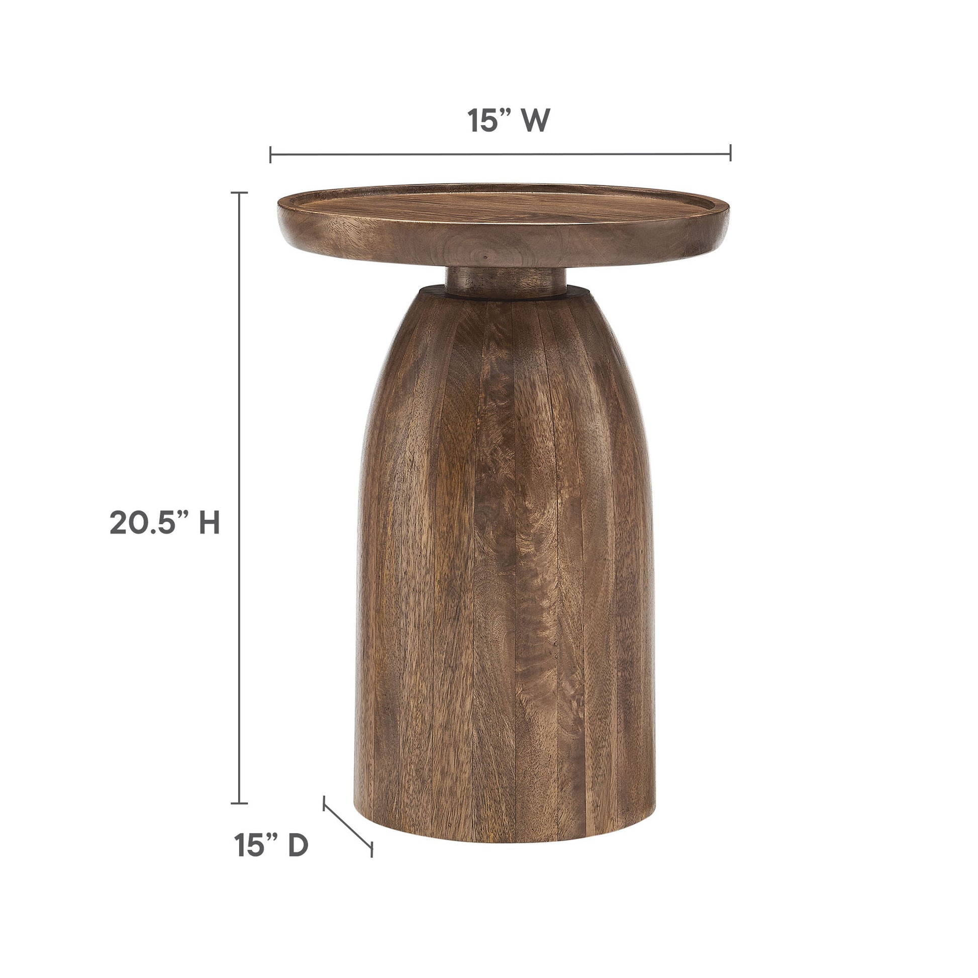 Holloway Round Wood Side Table by Modway | Side Tables | Modishstore - 14