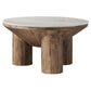 Ellison 33" Round Wood Coffee Table With Marble Top by Modway | Coffee Tables | Modishstore - 2