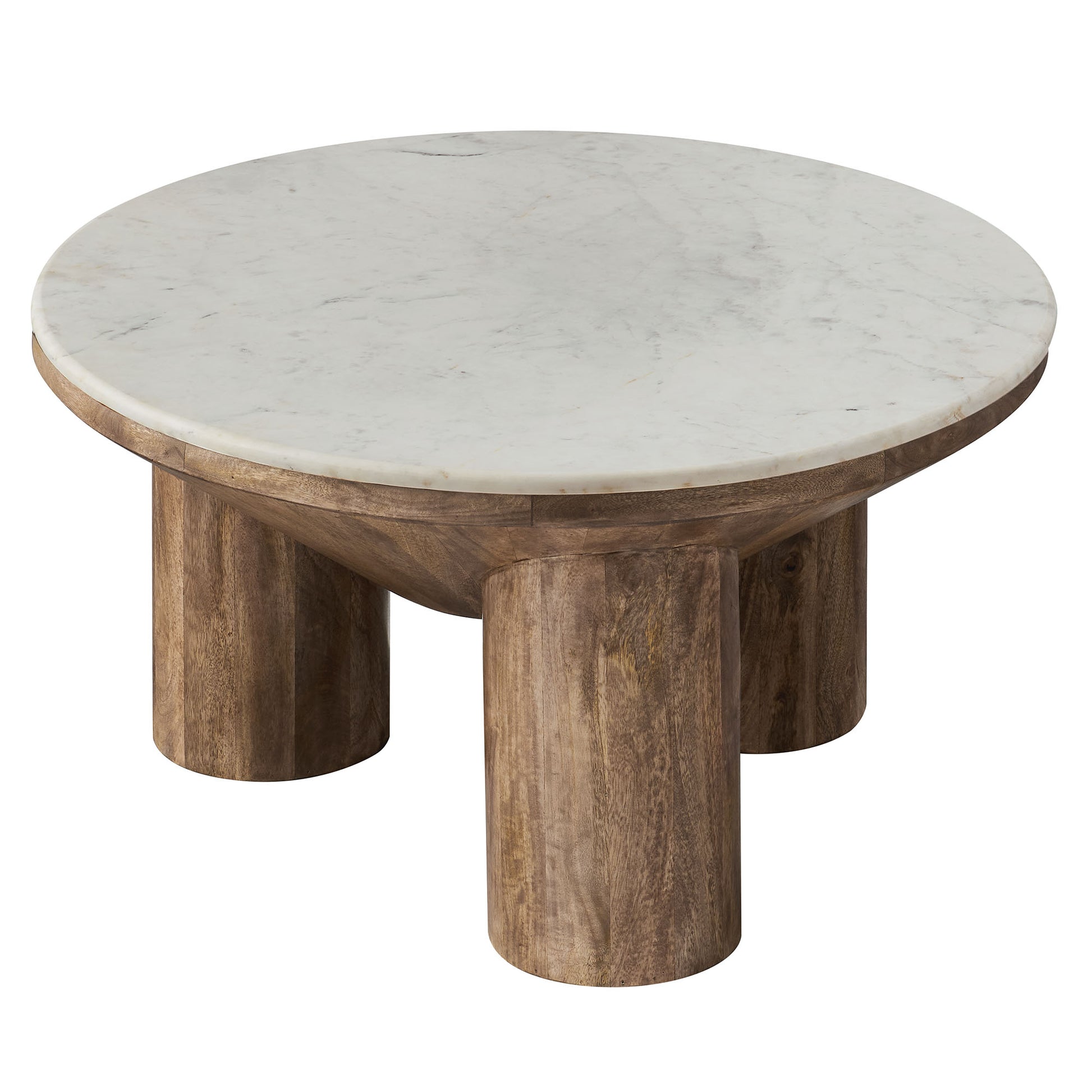 Ellison 33" Round Wood Coffee Table With Marble Top by Modway | Coffee Tables | Modishstore - 3