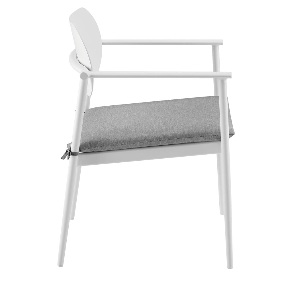 Aeris Stackable Outdoor Patio Aluminum Dining Armchair Set of 2 by Modway | Armchairs | Modishstore - 5