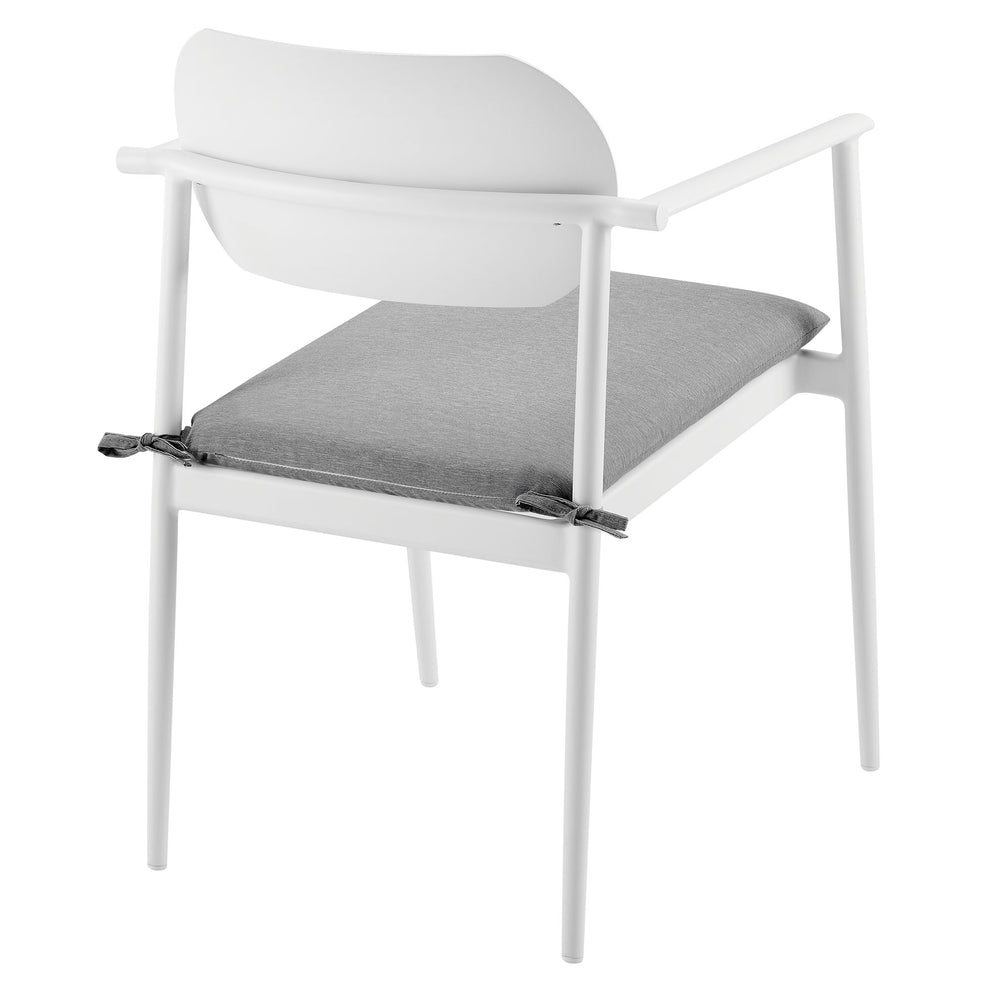 Aeris Stackable Outdoor Patio Aluminum Dining Armchair Set of 2 by Modway | Armchairs | Modishstore - 6
