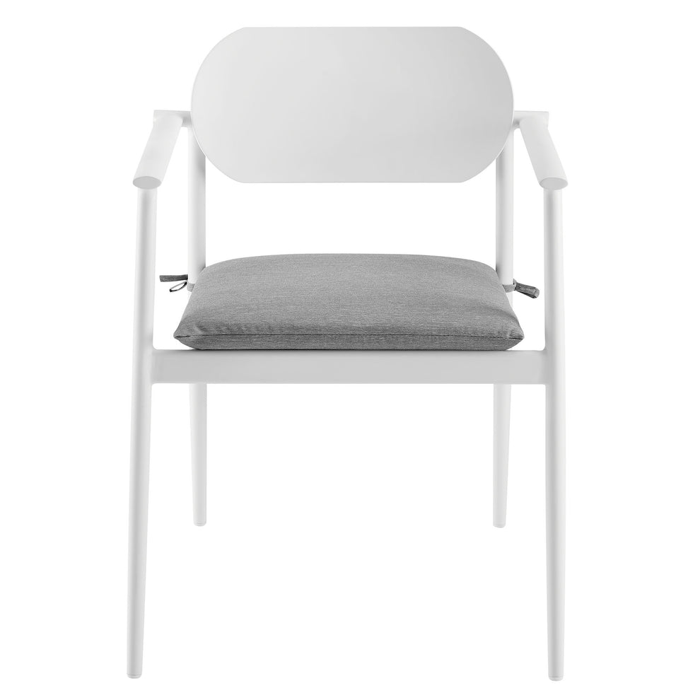 Aeris Stackable Outdoor Patio Aluminum Dining Armchair Set of 2 by Modway | Armchairs | Modishstore - 7