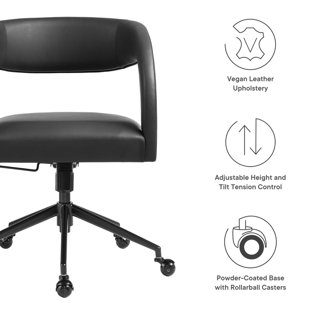 Pinnacle Vegan Leather Office Chair by Modway | Office Chairs | Modishstore - 9